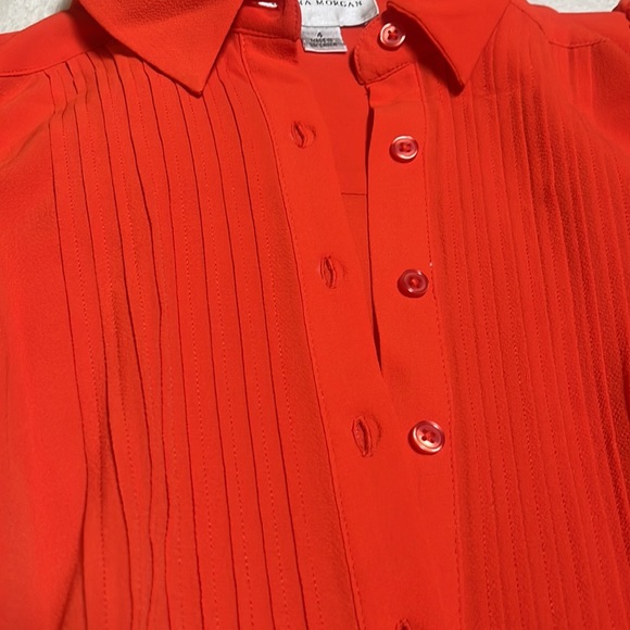 Donna Morgan short sleeve collar neck above knee dress - Picture 3 of 7